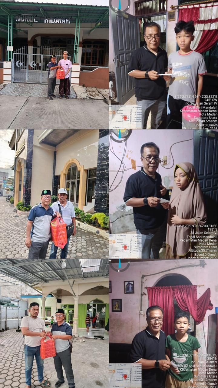 BAKOPAM Sumut Gelar Aksi Sosial &ldquo;Jumat Berkah&rdquo;, Tebar Nasi Kotak dan Santunan untuk Anak Yatim