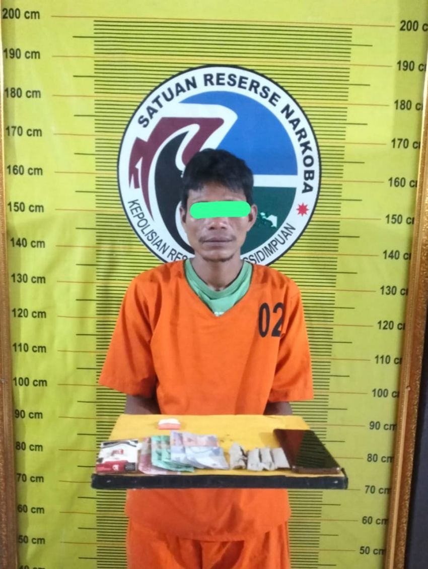 Satresnarkoba Padangsidimpuan Gagalkan Transaksi Ganja, Residivis 42 Tahun Kembali Masuk Jeruji Besi