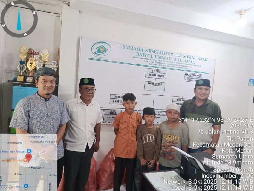 BAKOPAM Sumut Gelar Jumat Berkah di Panti Asuhan Baitul Ummah Wal Amal