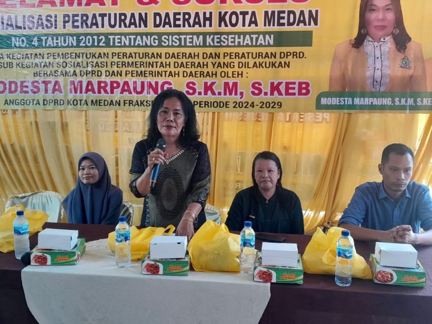 Modesta Marpaung SKM Minta Dinkes Medan Gencar Lakukan Penyuluhan Kesehatan di Tengah Masyarakat