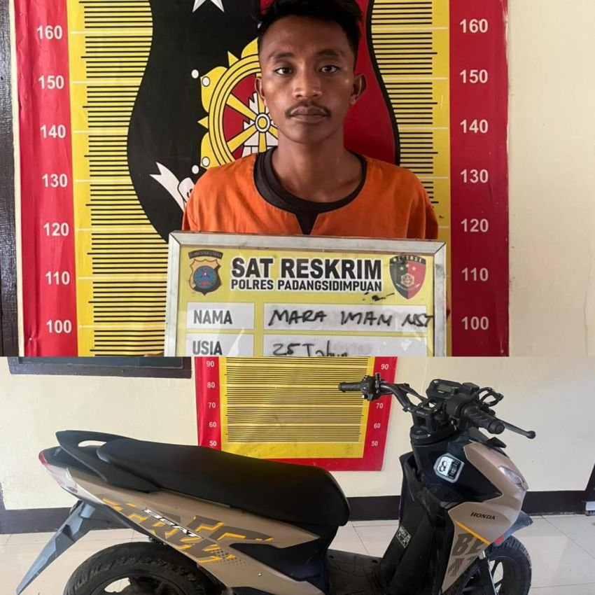 Polres Padangsidimpuan Berhasil Ungkap Kasus Penipuan dan Penggelapan Sepeda Motor, Satu Pelaku Diamankan
