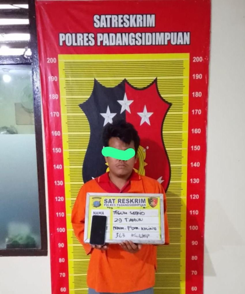 Tim Opsnal Polres Padangsidimpuan Bekuk Pelaku Pencurian di Perumnas Pijorkoling, Ini Kronologinya