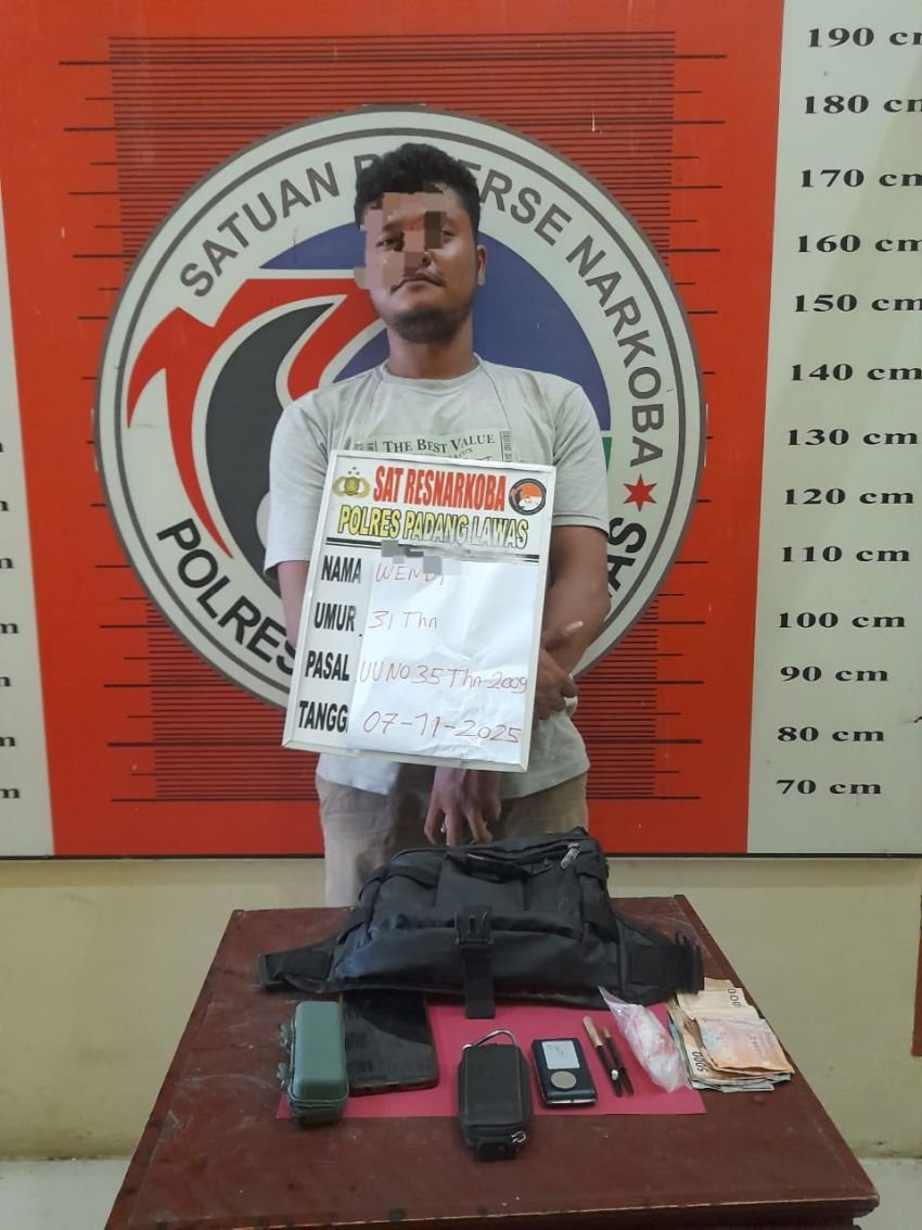 Pengedar Sabu di Palas Dibekuk Polisi, Sembunyikan Barang Bukti di Pinggir Sungai