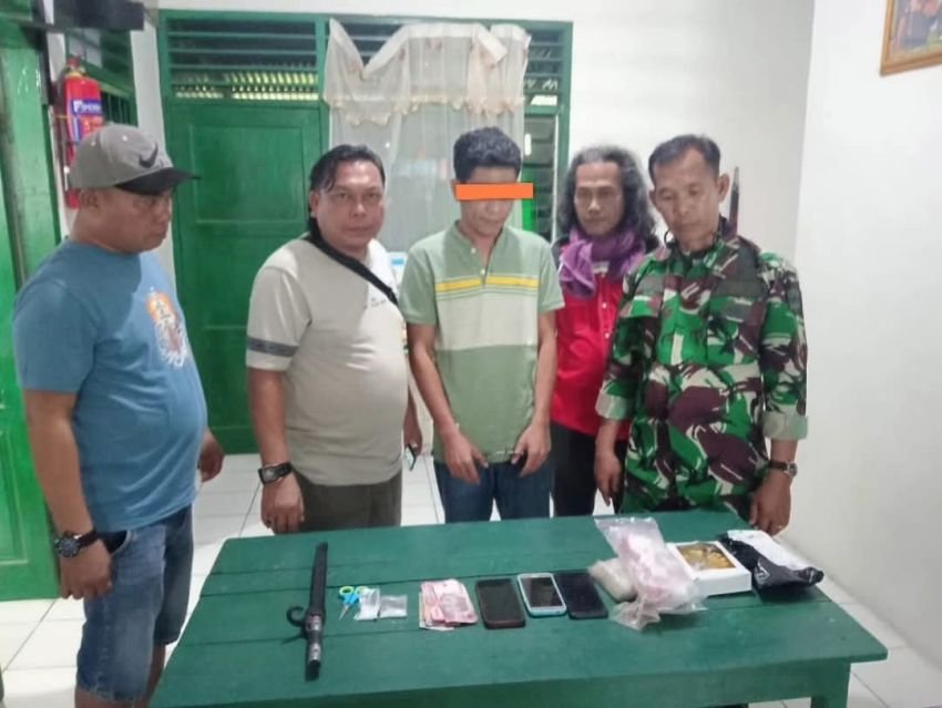 Aksi Tegas! Kodim 0212/Tapsel Lumpuhkan Pengedar Sabu yang Resahkan Warga