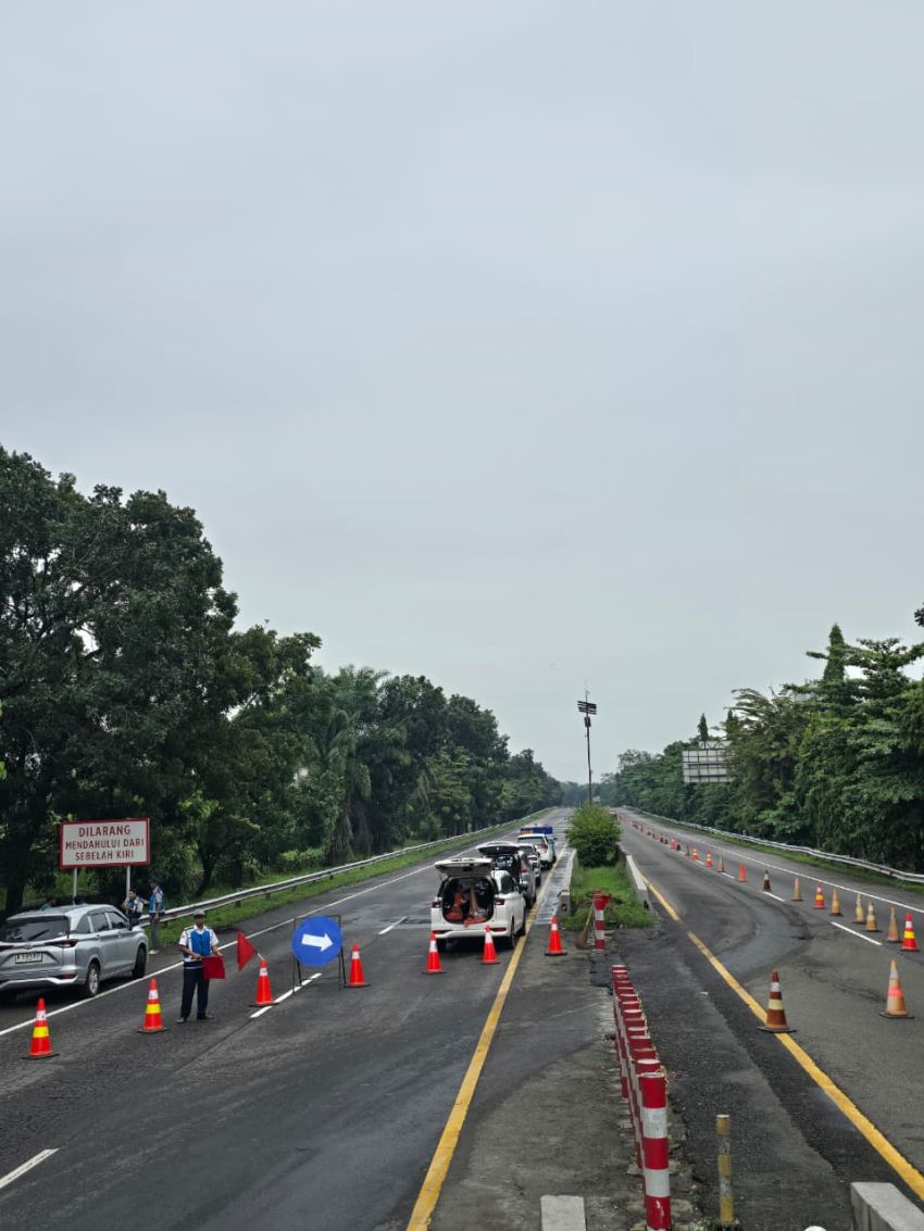 Atas Diskresi Kepolisian, Jasa Marga Terapkan Rekayasa Lalu Lintas Sementara Contraflow di Ruas Tol Belmera Km 10 Arah Belawan