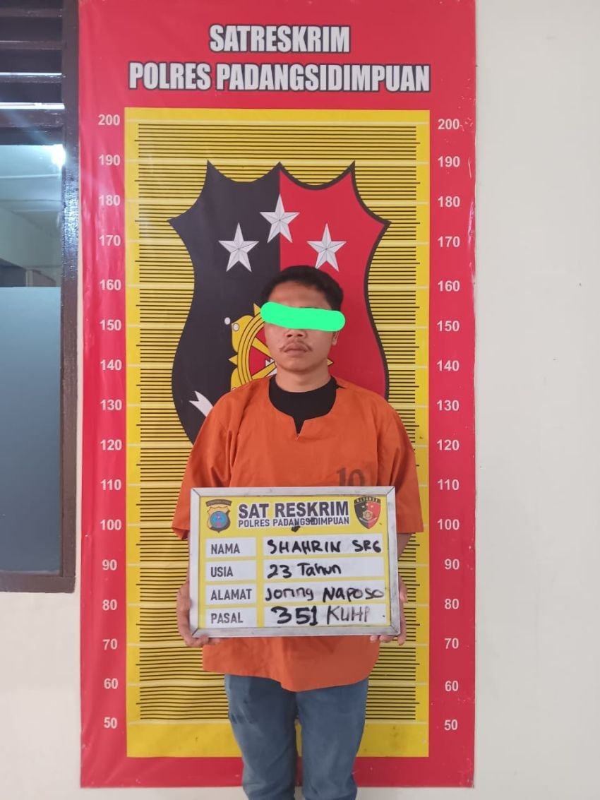 Polres Padangsidimpuan Ungkap Kasus Penganiayaan, Pelaku Berhasil Diringkus di Hotel Maninjau