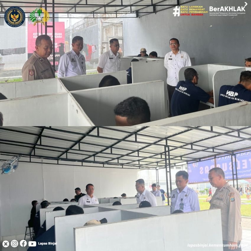 Wujud Pelayanan, KALAPAS Binjai Pastikan Wartelsuspas Berfungsi Baik