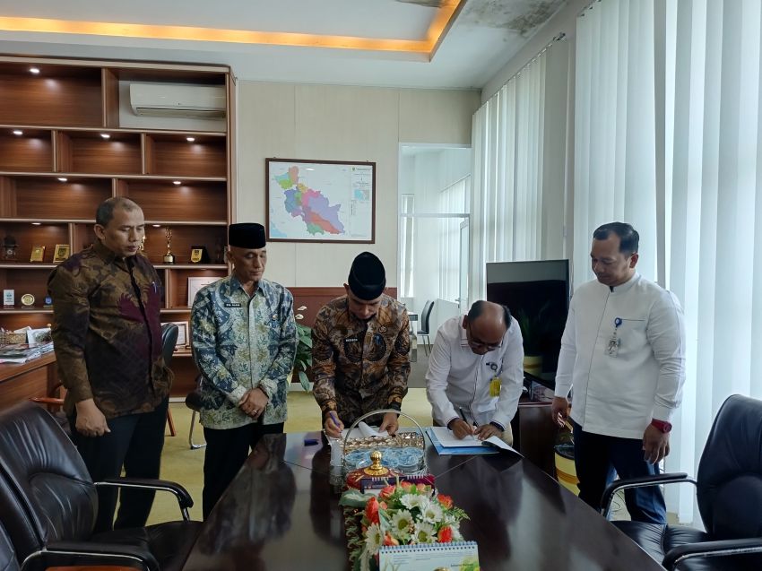 Pemanfaatan Aset Daerah Pemkab Solok dan Bank Nagari Jalin Kerja Sama