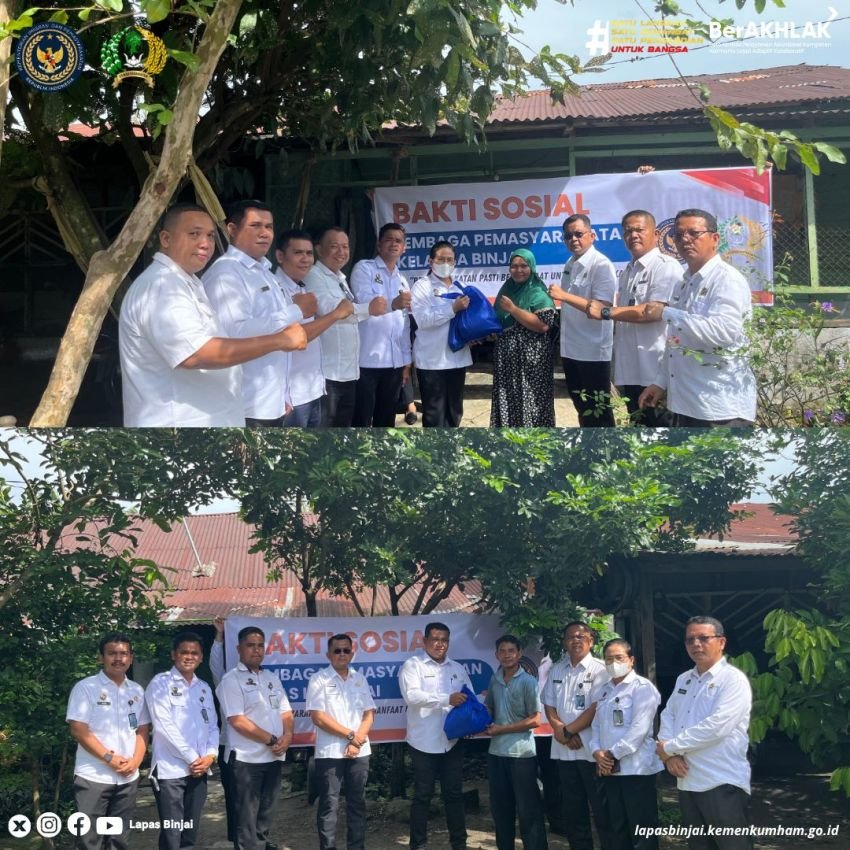 LAPAS Binjai Laksanakan Bakti Sosial Peringati Hari Bakti Kementerian Imigrasi dan Pemasyarakatan