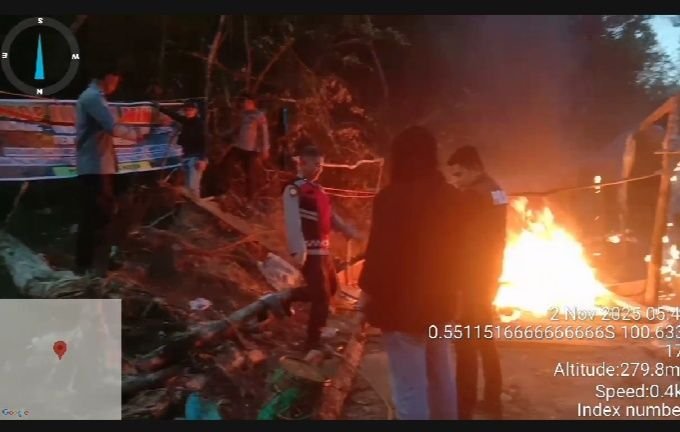 Gerak Cepat, Tim Gabungan Polres Solok Kota Razia Tambang Emas Tanpa Izin Dinagari Sulit Air.