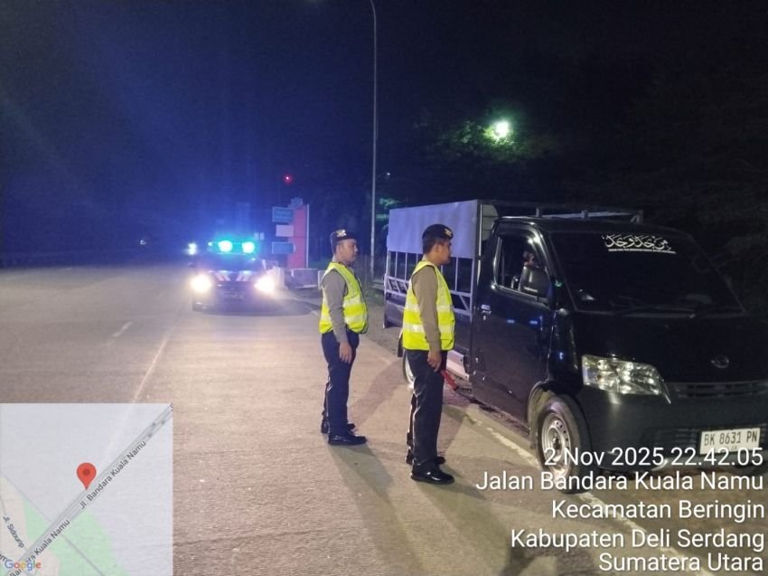 Polresta Deli Serdang Tingkatkan Kewaspadaan Lewat Patroli Blue Light dan Dialogis Bersama Warga