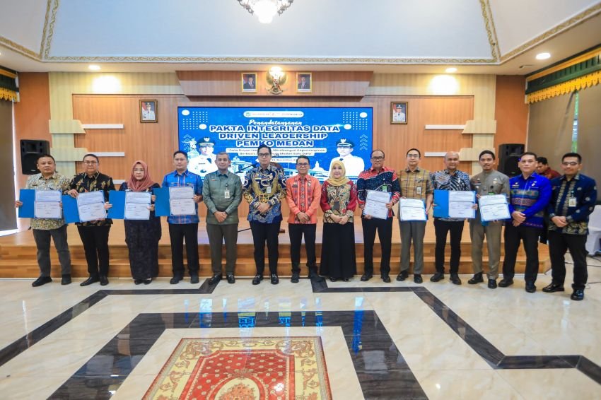 Pemko Medan Teken Pakta Integritas Data Driven Leadership, Era Baru Medan Satu Data Dimulai
