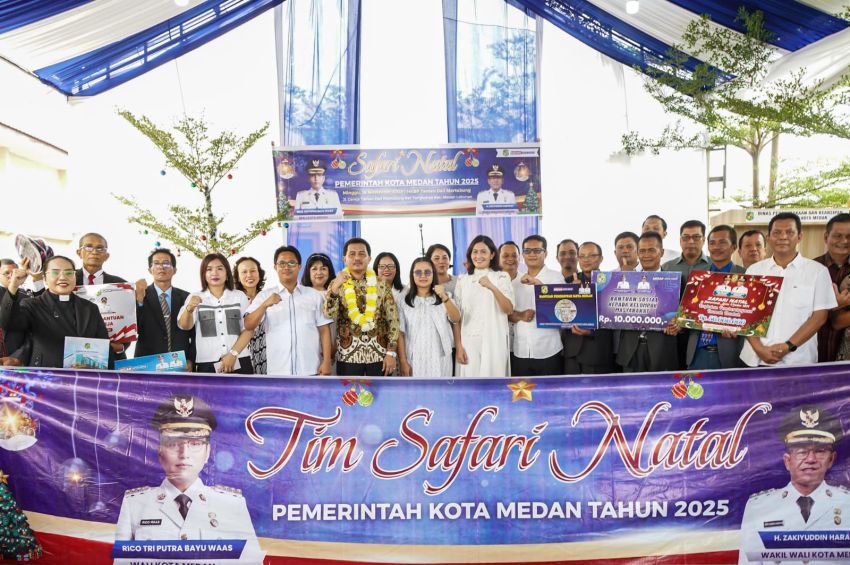 Safari Natal di HKBP Taman Deli Martubung, Pemko Tekankan Kerukunan dan Penguatan Modal Sosial