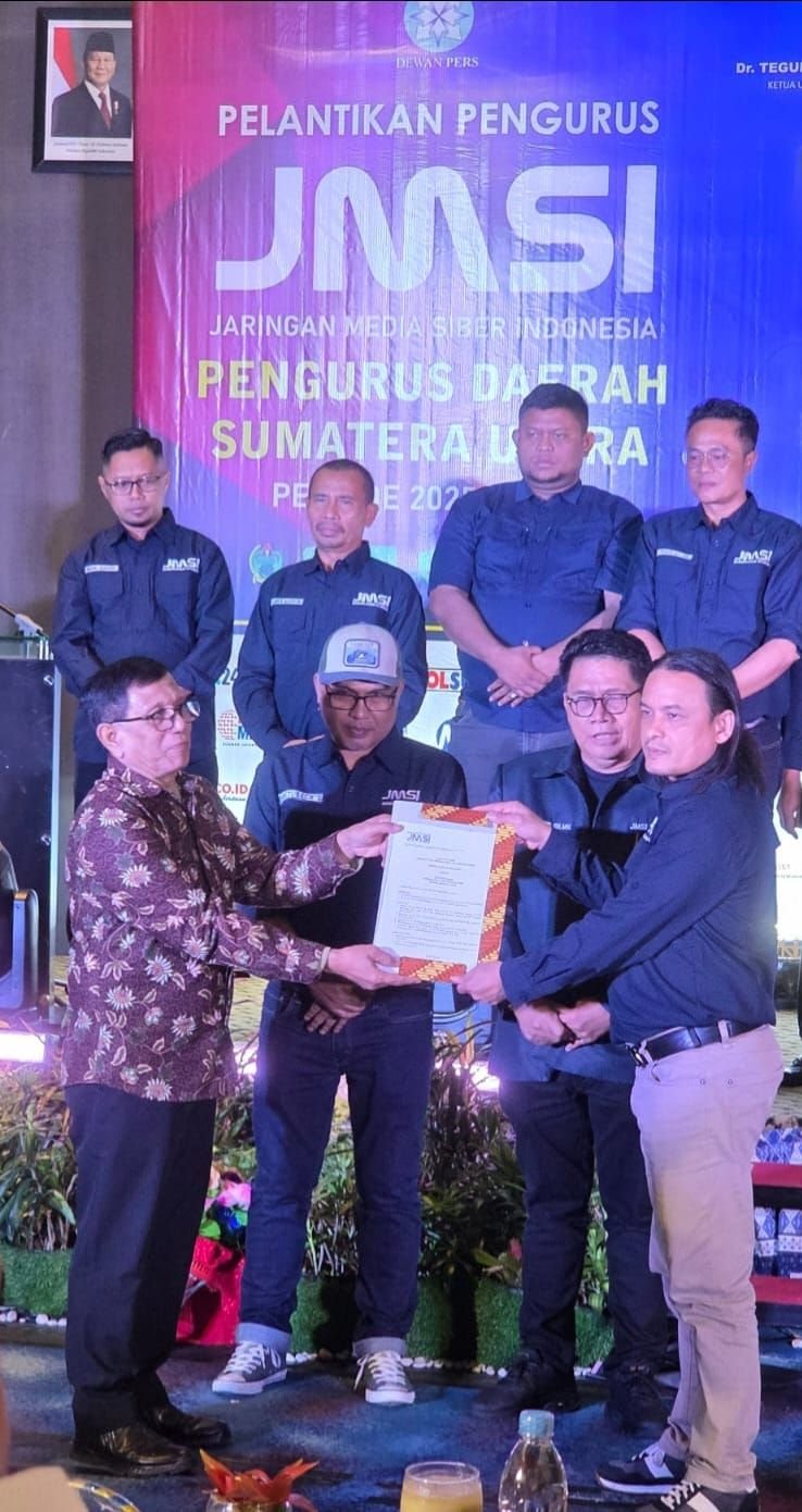 Pengurus JMSI Sumut Resmi Dilantik, Wagub: Tugas Suci Jurnalis Tak Berubah