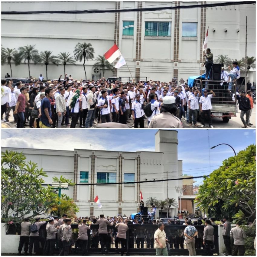 Aksi Buruh FSPMI Labuhanbatu Berjalan Kondusif, Kapolrestabes Medan Sampaikan Pesan Kamtibmas