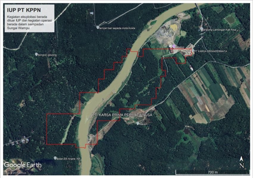 PT KPPN Diduga Langgar PP 38/2011 dan Terancam Pasal 158 UU Minerba: Penambangan di Sepadan Sungai Bisa Dipidana 5 Tahun