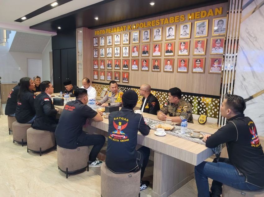 Kapolrestabes Medan Terima Audiensi DPC GRIB Jaya, Pertegas Pembinaan Ormas