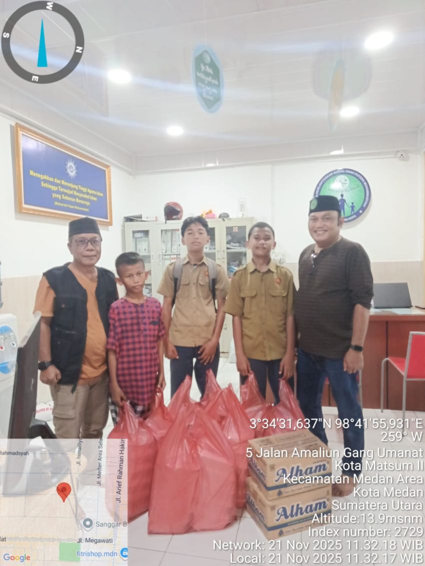 BAKOPAM Sumut Gelar Aksi Jumat Berkah, Ketua Ibnu Hajar SE Pimpin Penyaluran Bantuan ke Panti Asuhan Muhammadiyah