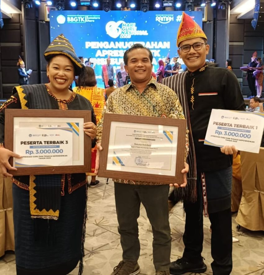 Romulus Butar-Butar Dan Lasma Nova Berutu Guru Pendidik Asal Kab.Pakpak Bharat Raih Prestasi Tingkat Sumut