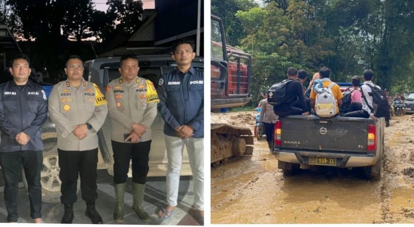 Bid Humas Polda Sumut Tempuh Jalan Berat Bawa Bantuan Lewat Jalur Darat, Dari Tugas Peliputan Hingga Misi Kemanusiaan