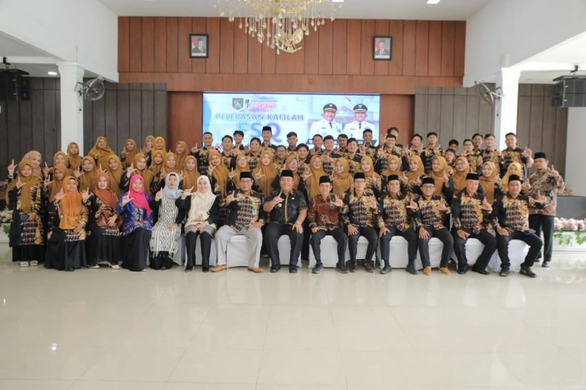 Bupati Asahan Resmi Lepas Kontingen Festival Seni Qasidah (FSQ) Sumut 2025