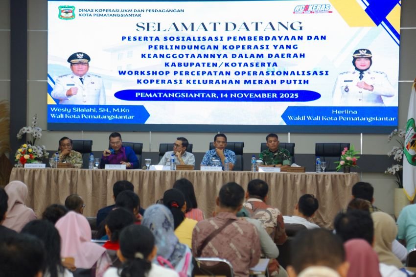 Sekda menghadiri Workshop Percepatan Operasionalisasi Koperasi Kelurahan Merah Putih