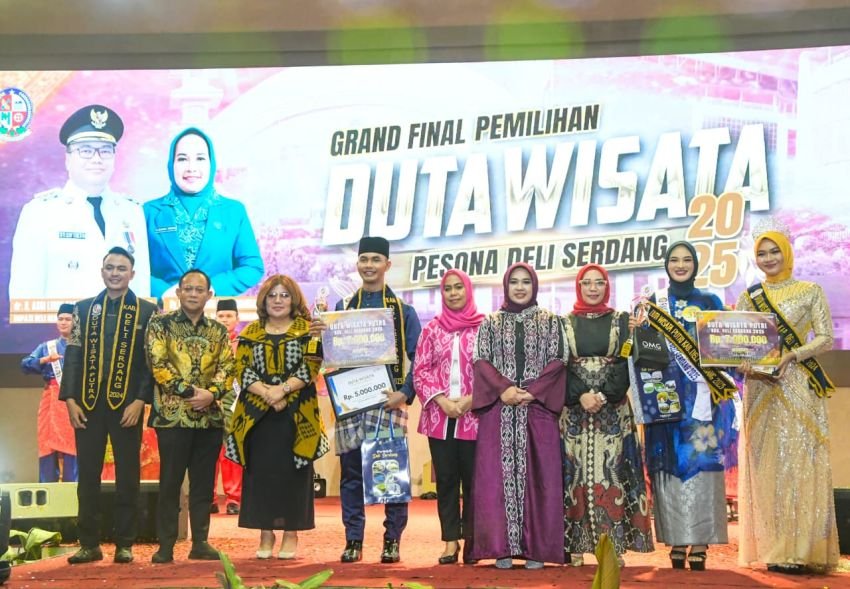 M Rizki Simamora & Nabila Anaswa Terpilih Jadi Duta Wisata Deli Serdang 2025