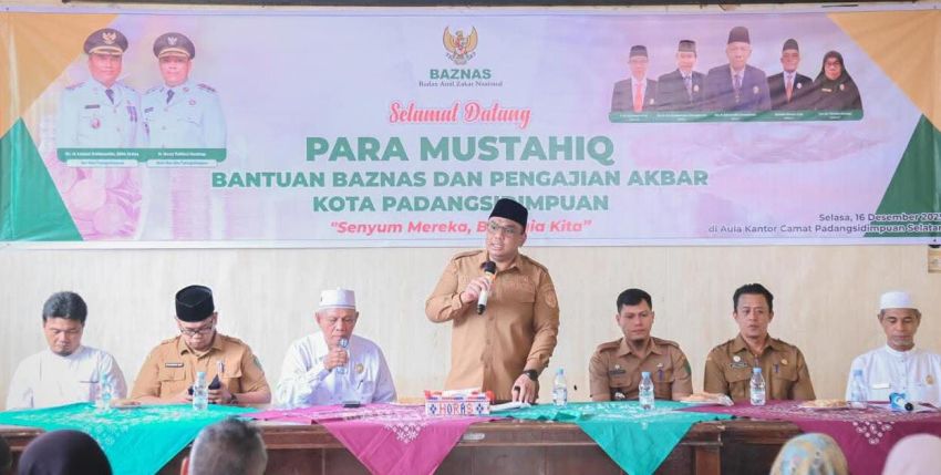 Wakil Wali Kota Padangsidimpuan Apresiasi Baznas dalam Penyaluran Bantuan Pascabencana