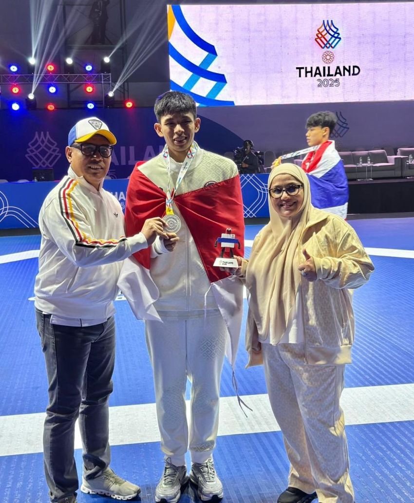 Atlit Taekwondo Sumut M. Raihan Raih Medali Perak di Sea games 2025