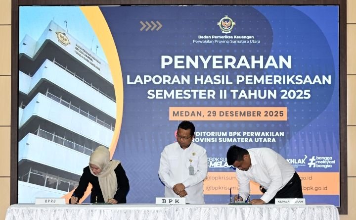 BPK Serahkan LHP Semester II 2025,  Bobby Nasution Harapkan Sinkronisasi Program dan Kebutuhan Masyarakat