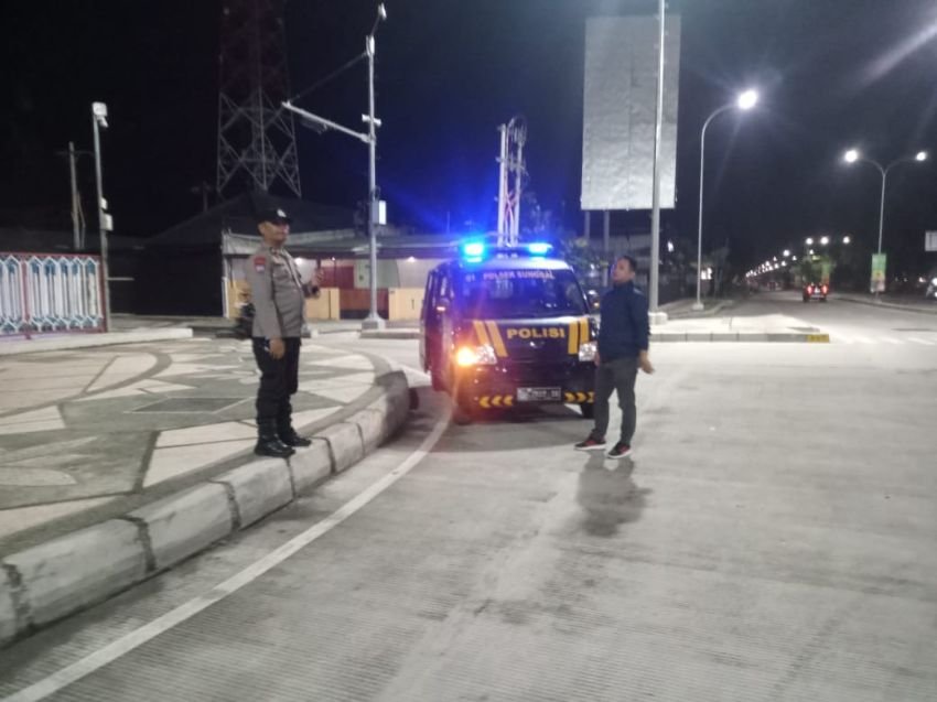 Polsek Sunggal Maksimalkan Antisipasi Patroli Blue Light Gangguan Kamtibmas