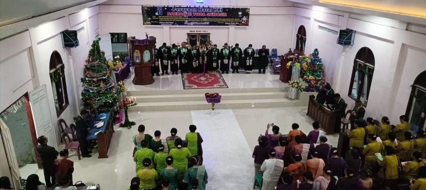 Ibadah Natal HKI Daerah III Toba Samosir Berjalan Hikmad dan Sukses