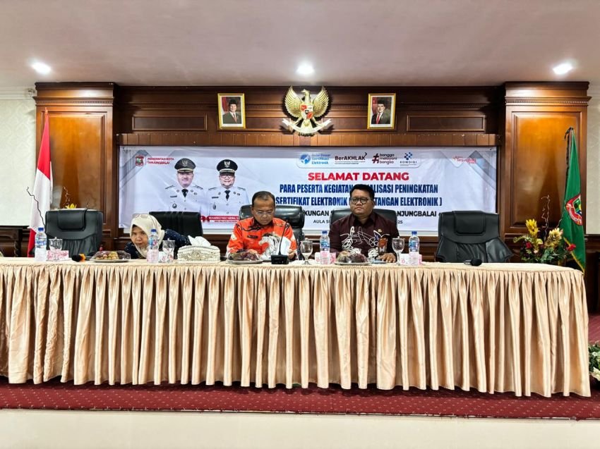 Sistem Transformasi Digital Diperkuat, Diskominfo Tanjungbalai Lakukan Sosialisasi Sertifikat Elektronik