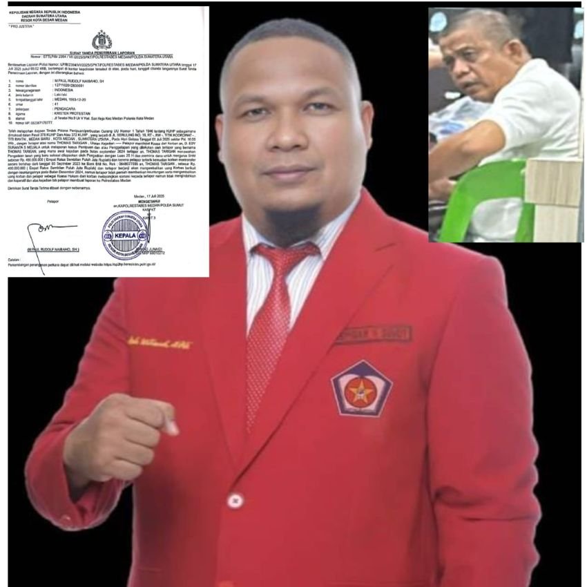 Dugaan Penipuan '& Penggelapan, Thomas Tarigan Ditangkap Mapolrestabes Medan,