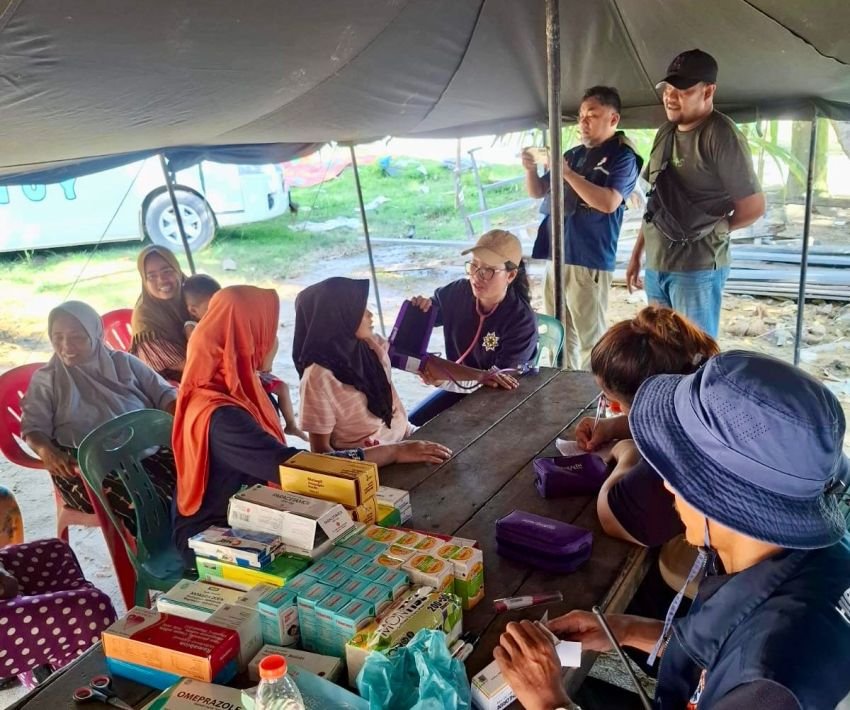 Fakultas Keperawatan Dan Kedokteran USU Salurkan Bantuan Dan Beri Layanan Kesehatan Masyarakat Terdampak Bencana