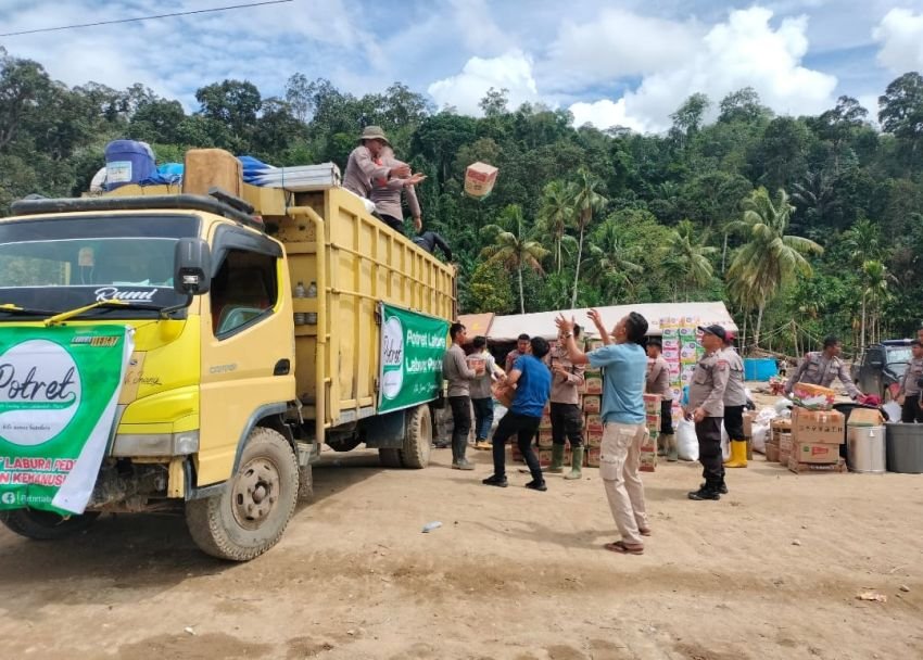 Dukungan Kemanusiaan di Tapsel: Posko Aman Nusa II Distribusikan Bantuan ke Aek Ngadol, Huta Godang, dan Garoga
