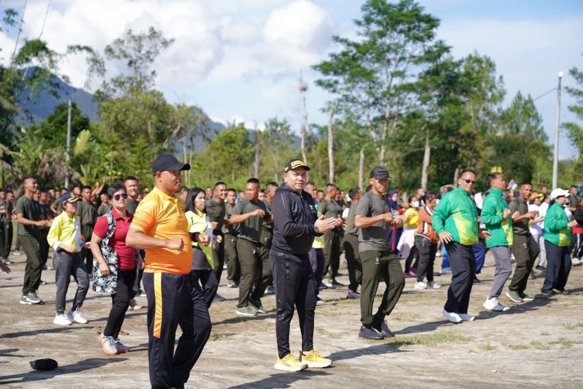 Pemkab.Pakpak Bharat Peringati Hari Olah Raga Nasional Ke 42 Tahun Di Desa Cikaok
