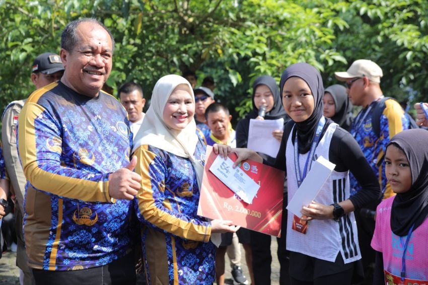 Fun Run Warnai HUT KORPRI Asahan, Donasi Mengalir untuk Korban Bencana