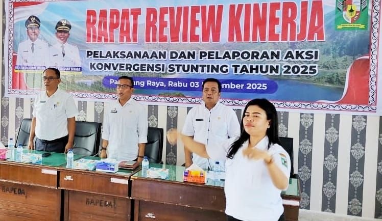 Pemkab Simalungun Lakukan Review Pelaksanaan dan Pelaporan Aksi Konvergensi Stunting Tahun 2025