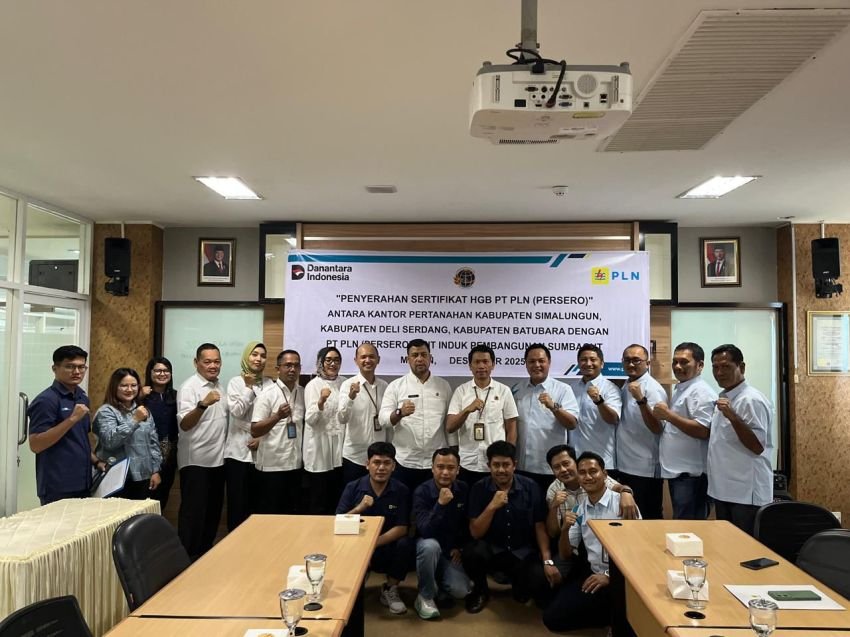 Sinergi PLN dan BPN, Sertifikat HGB Aset Transmisi Diserahkan