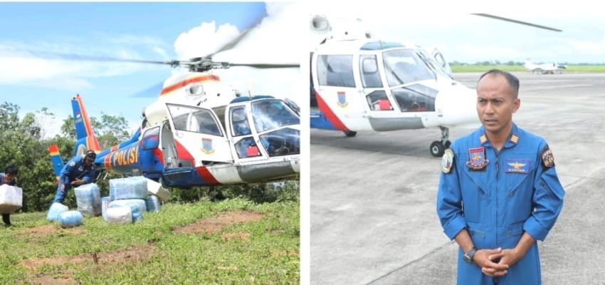 Tak Ada Jalan, Masih Ada Harapan: Polri Bawa Bantuan Udara untuk Rampa Tapteng