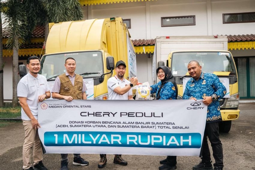 Chery Gandeng BPBD Medan Salurkan Bantuan Banjir dan Luncurkan Program Flood Care