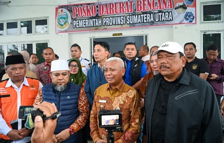 Wagub Sumut Apresiasi Bantuan Korban Banjir dan Longsor dari Pemprov Bengkulu