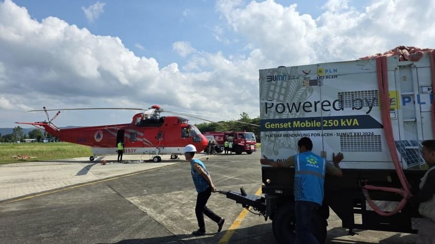 Akses Darat Lumpuh, BNPB Kirim Genset Darurat ke RSUD Takengon via Helikopter
