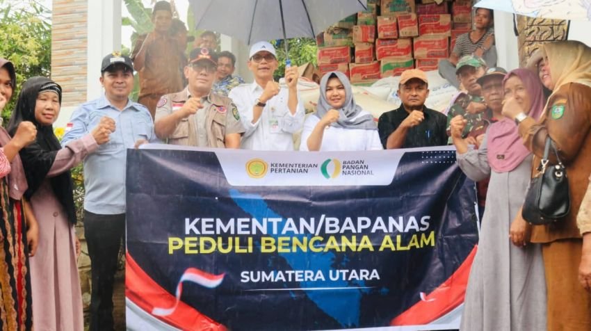 Di Tengah Pemulihan Pascabanjir, Bantuan Pangan dari Pemkab Madina dan Kementan Ringankan Beban Warga Natal