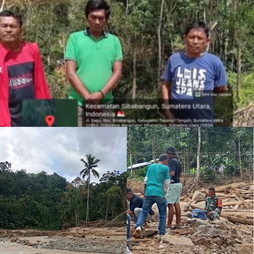 Kades Anggoli bersama TNI dan Warga Telusuri Hulu Sungai Aek Nahombar, Fakta Lapangan Bantah Isu Banjir Akibat PT TBS di Tapanuli Selatan