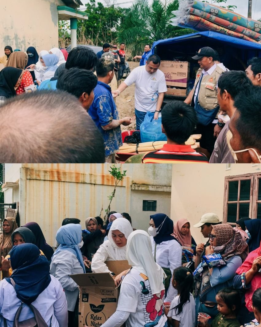 Aksi Kemanusiaan Komunitas AKU ANAK MEDAN Berbagi Sedikit Bantuan ke Tiga Kecamatan di Aceh Tamiang