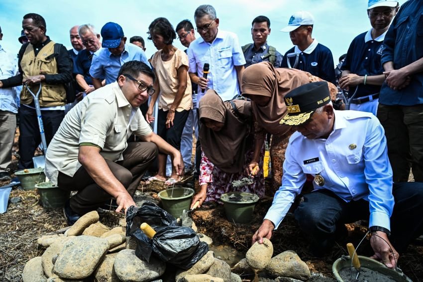 Groundbreaking Huntap Korban Bencana, Wagub Sumut Harap Selesai Tepat Waktu