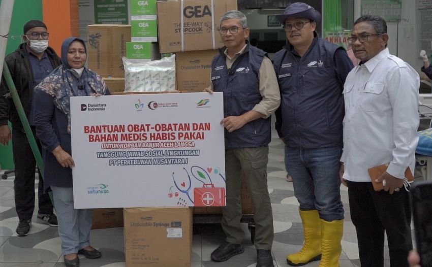 PTPN I Turunkan Dua Tim Bantu Korban Banjir di Aceh, Salurkan Bantuan Kesehatan dan Logistik