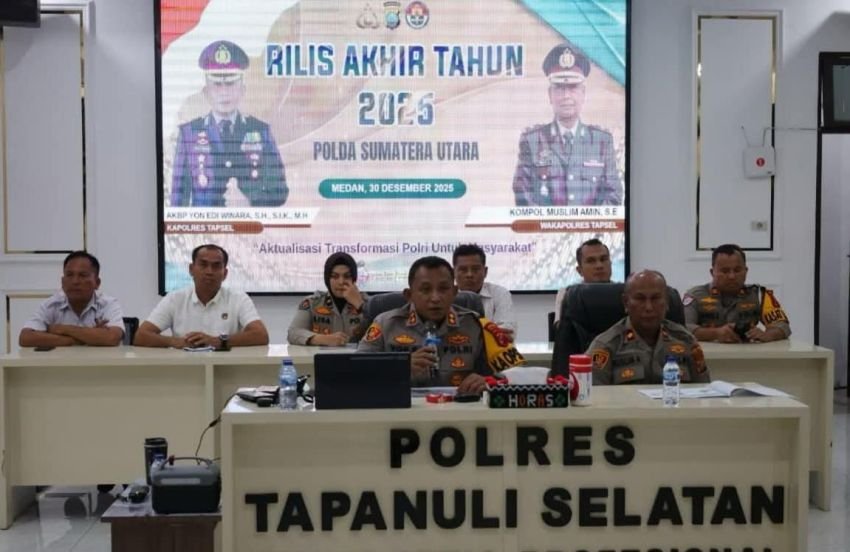 Kriminalitas Turun 48,75 Persen, Namun Ada 300 Lebih Kasus Belum Tuntas, Kinerja Polres Tapanuli Selatan Diapresiasi Tapi Masih Perlu Evaluasi